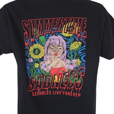Assholes*s Live Forever T Shirt Mens Size Medium Black Summertime Sadness