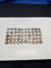 $5 Face Roll 90% Silver Mercury Dimes (50 Coins) Mixed Dates Junk