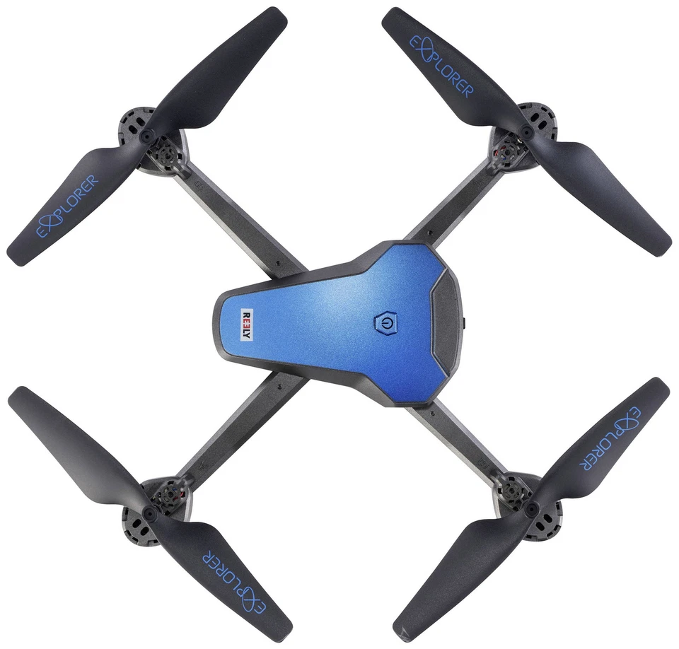 Reely Marathon Quadrocopter RtF Einsteiger Kameraflug Blau metallic Drohne - Bild 3 von 4