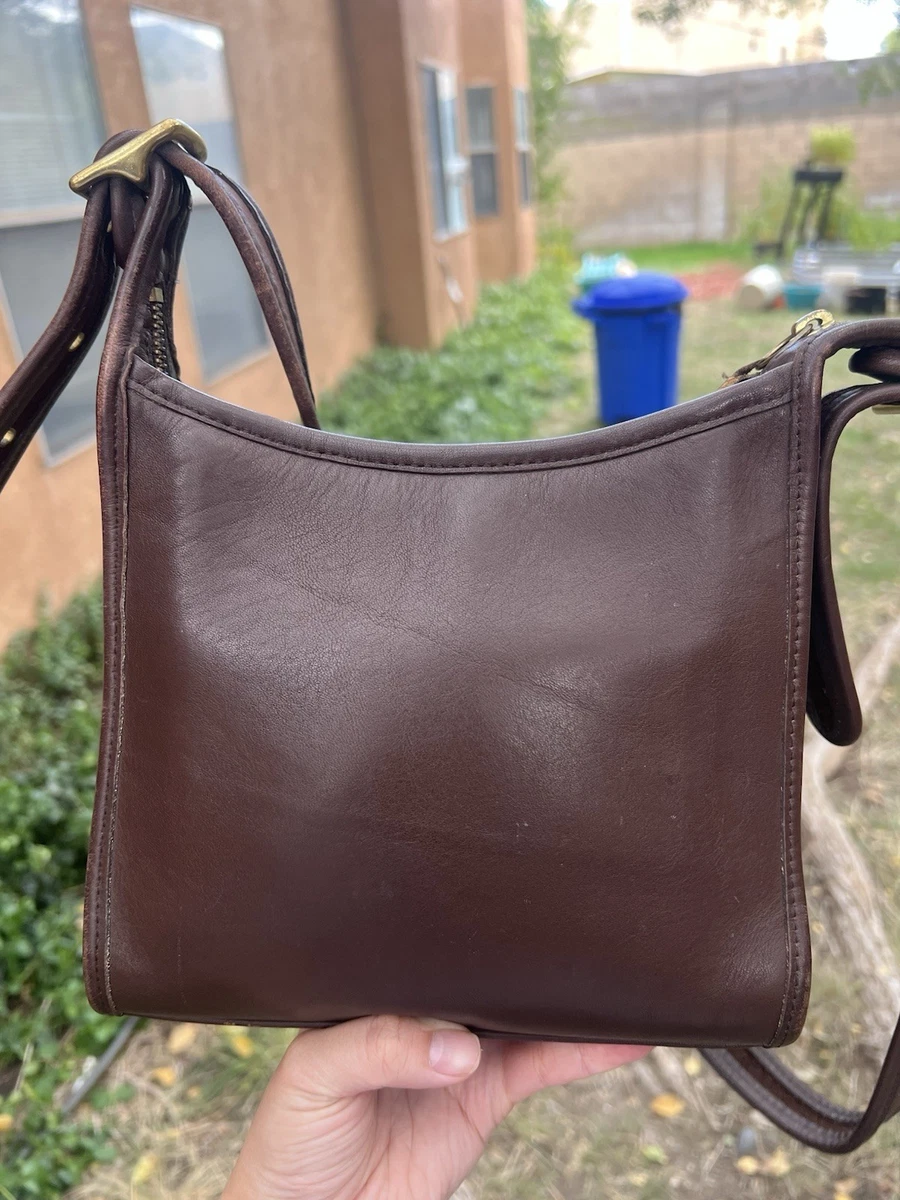 極美 COACH Legacy Signature Hand Bag BROWN 25+ Coach Legacy Brown Bags & Handbags for Women for sale