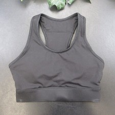 Fabletics Women's M Black Racerback Pullover Sports Bra Athletic Performance