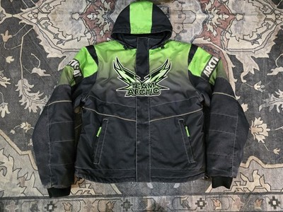 VINTAGE ARCTIC CAT TEAM ARCTIC SNO PRO 2 IN 1 SNOWMOBILE FULL ZIPP JACKET SIZE L