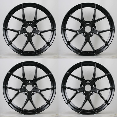 (Set of 4) 18X8.5'' BBS Satin Black Style Wheels 5x114.3 et38 cb73.1 New