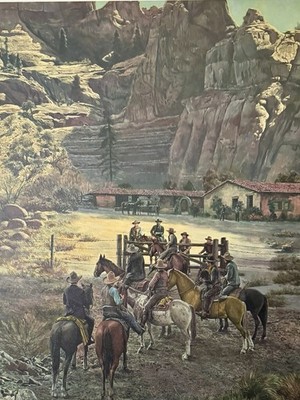 Mort Kuntsler Limited Edition Print  Boundary Line  429/750 Excellent Condition 