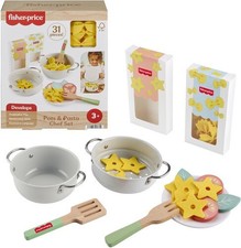 WB Fisher Price Pots  Pasta Chef Set Wood, Babywear / Baby Gear, Pretend Play 