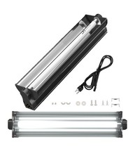 "T5 UVB Reptile Light Kit 12"" 8W Terrarium Hood 10.0 UVA UVB Bulb Reflector"