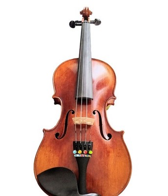 3/4 Acoustic Violin Rozannas Lumina Hand Carved Wood Brown Varnish Finish
