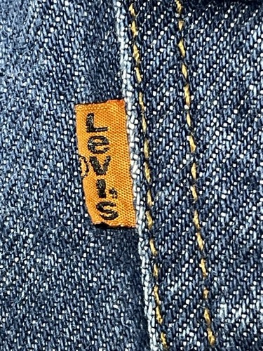 VTG 90s Levis 550 Relaxed Tapered Orange Tab Blue Jeans 38x30 (actual 36x27) ‘94 - Picture 11 of 17