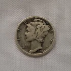 Tougher Early-Date 1923-S MERCURY DIME U.S. 90% Silver  Very Good+ Condition