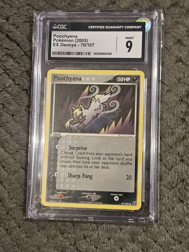 Poochyena graded CGC 9 for sale on eBay