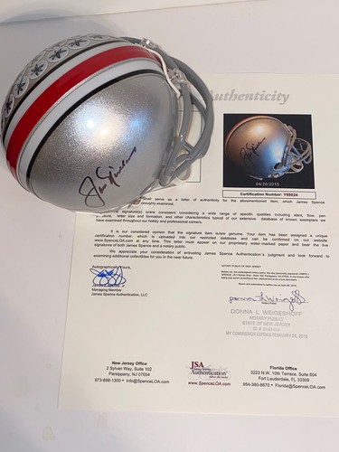 Jack Nicklaus Signed Ohio State Mini Helmet JSA - Picture 5 of 6
