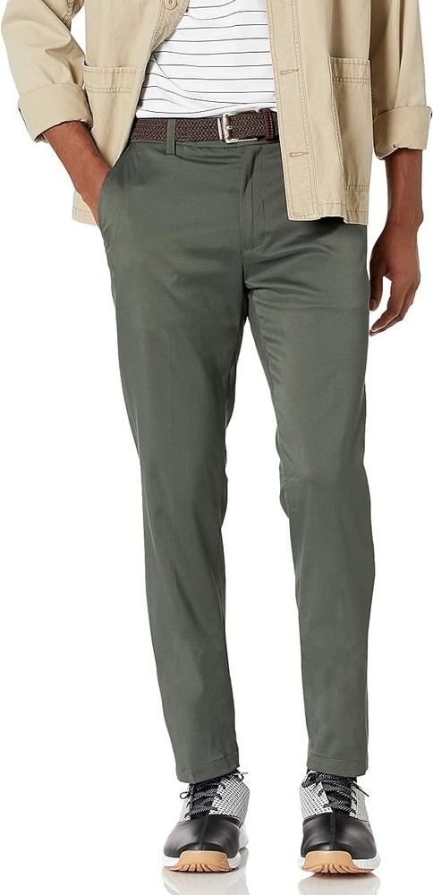 Amazon Essentials Men's Slim-Fit Stretch Golf  Olive Green Pant - 31W X 28L