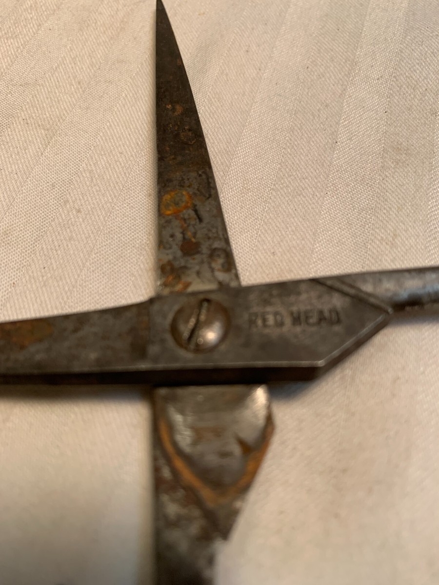 ダンシャリマン Vintage Barber Hair Dresser Scissors Fromm Bros Germany Redhead