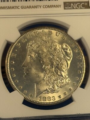 1883-CC Morgan Silver Dollar PCGS MS64+ A Choice Uncirculated Coin