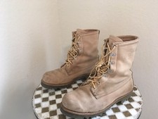 USA VINTAGE CHIPPEWA BLONDE LACE UP HIKING BOOTS 8.5 M