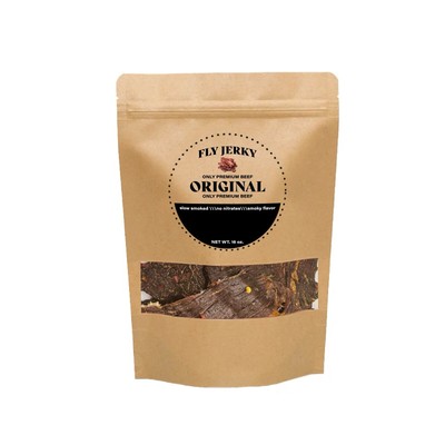 Fly Jerky Only Premium Beef/ Slow Smoked/ No Nitrates And A Great Smokey Flavor!