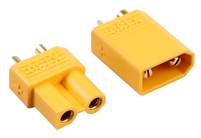 4 Paar Original XT30 Goldstecker – 2‑Pin, 30A, Vergoldet, Verpolsicher Für RC‑Modellbau & LiPo‑Akku