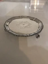 Ebenezer Coker 1768 sterling silver salver