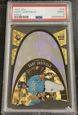 1997 SPx GOLD Gary Sheffield PSA 9 MINT HOLOGRAM DIE CUT 26 Marlins Pop-2 NO 10s