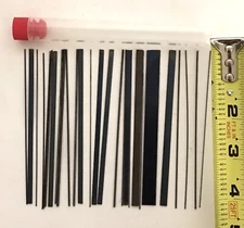 FLAT & ROUND SPRING STEEL ASSORTMENT FOR MORTISE LOCK REPAIR 25 PIECES 4" LONG