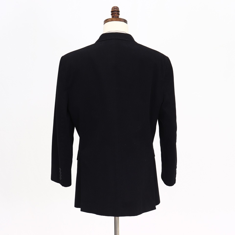 Banana Republic 44R Black Sport Coat Blazer Jacket Solid 3B Cotton eBay