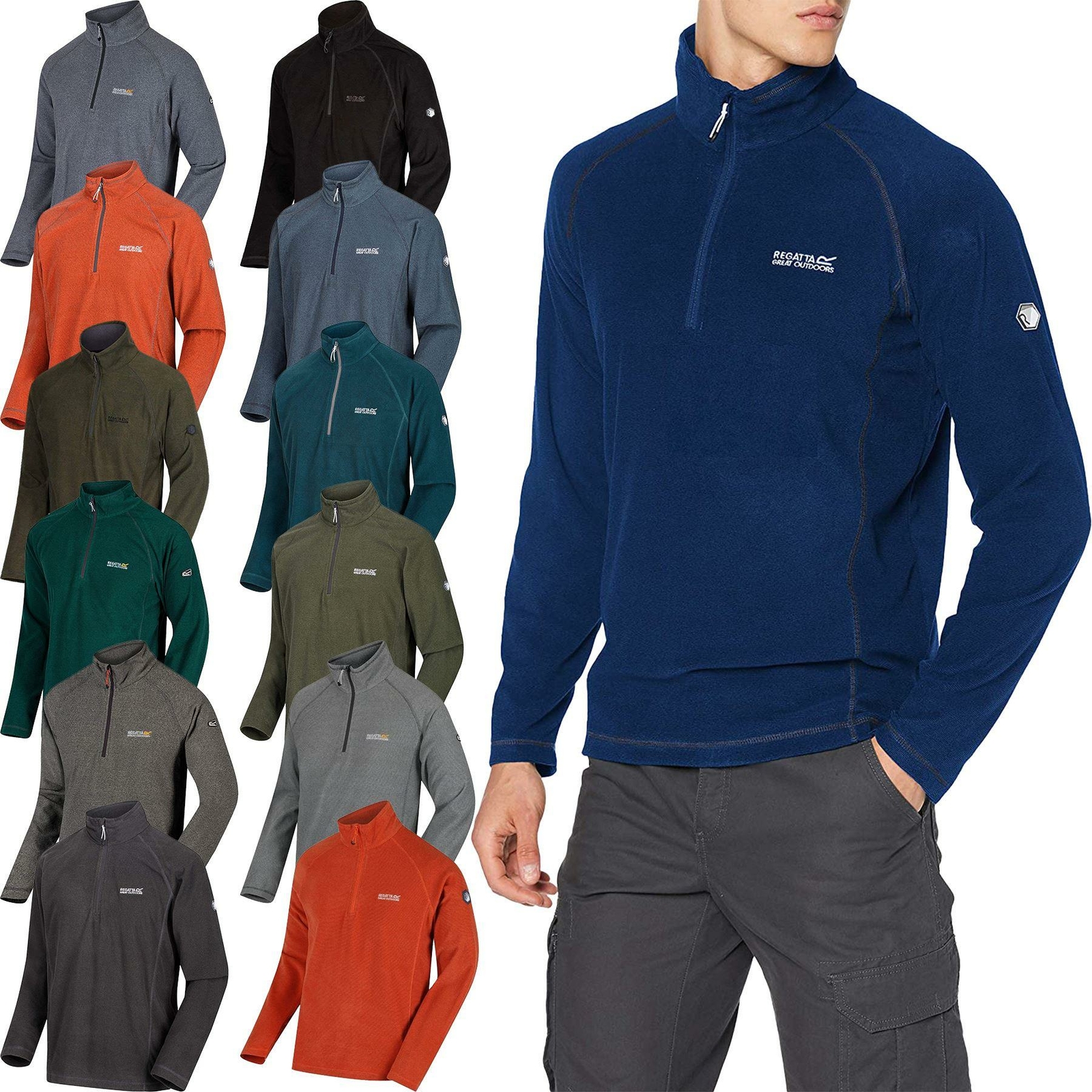 Regatta Mens Montes Half Zip Micro 