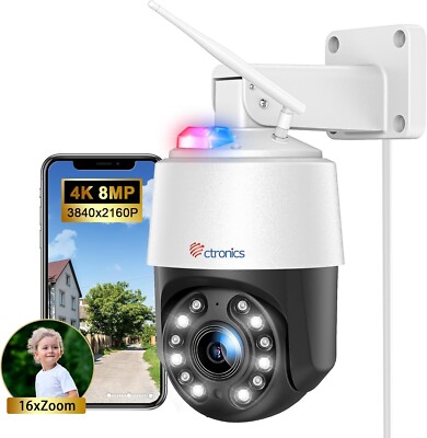 ctronics 640C Z16-16X Optischer Zoom Überwachungskamera Aussen