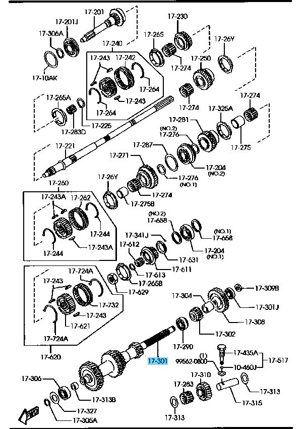 f*9様 Mazda 純正　カウンターウェイト　SE3P RX-8 MAZDA RX-8 SE3P Genuine Counter Shaft Gear for MT5 Speed R525-17