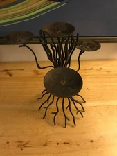 Tree Branch Candle Holder Iron Metal Sculpture Pagan Occult Magic Wicker Man