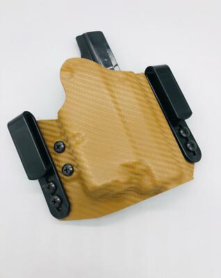 Springfield XDS 3.3 / TLR7 Sub - Coyote Carbon Fiber Kydex IWB Holster Veteran 
