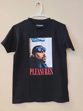 Pleasures x Big Pun Beware Black Short Sleeve Crew Neck T-Shirt Sz Small 