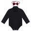 miniature 25  - Toddler Baby Boys Gentleman Dress Shirt Sleeved Romper Wedding Party Bodysuits