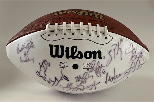 2001 ARIZONA CARDINALS TEAM SIGNED FOOTBALL WITH PAT TILLMAN JSA CERTIFIED - Picture 3 of 6