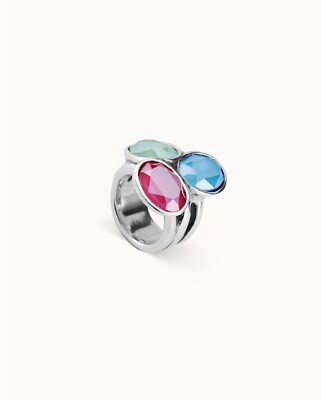 AUTHENTIC UNOde 50 TREASURE RING (TESORO) ANI0591MCLMTLXL18 US SIZE 8.5