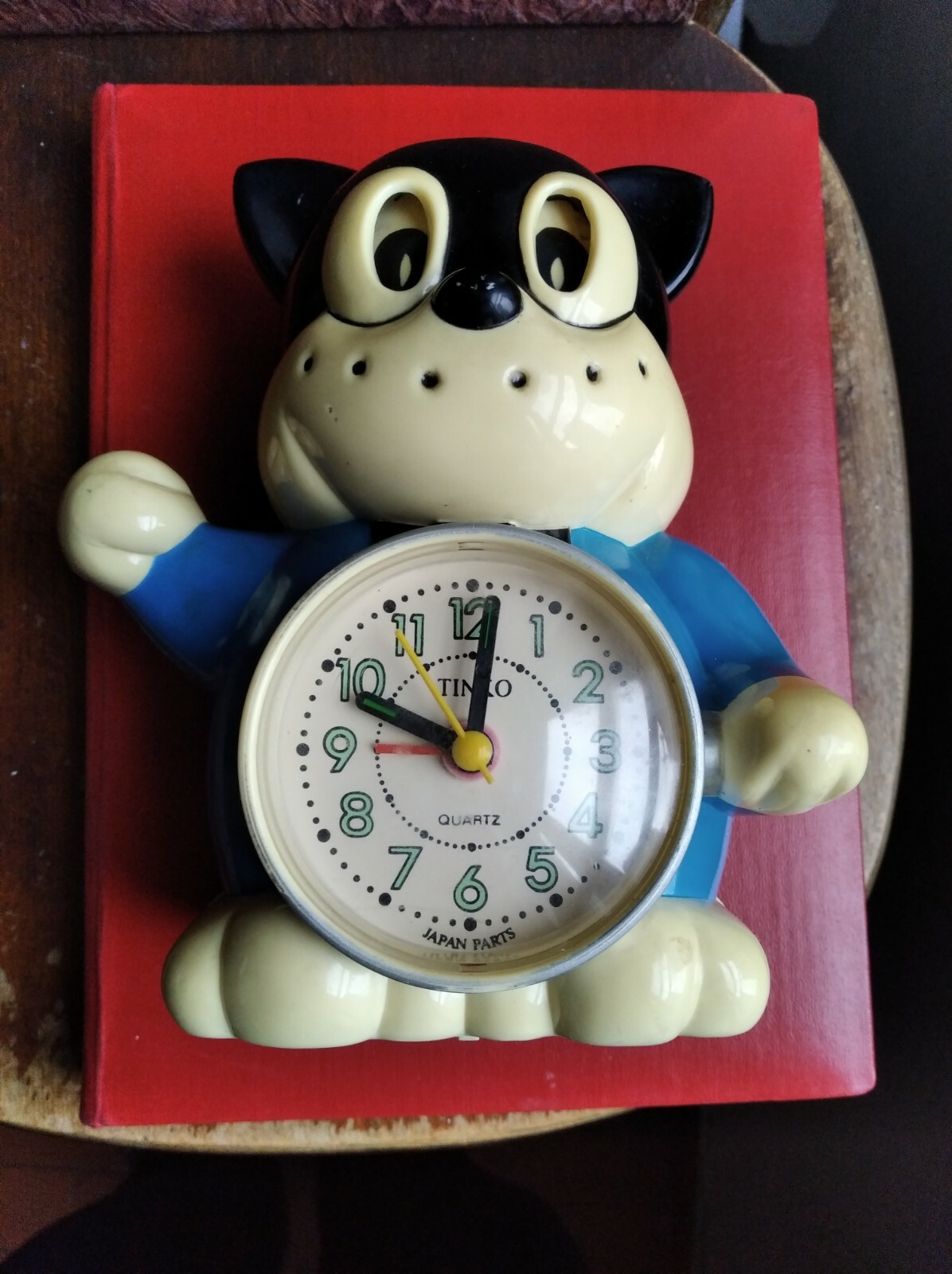 TINKO LOOKALIKE RHYTHM Alarm Mantel CLOCK VTG Talking WAKE UP Collectors Item!