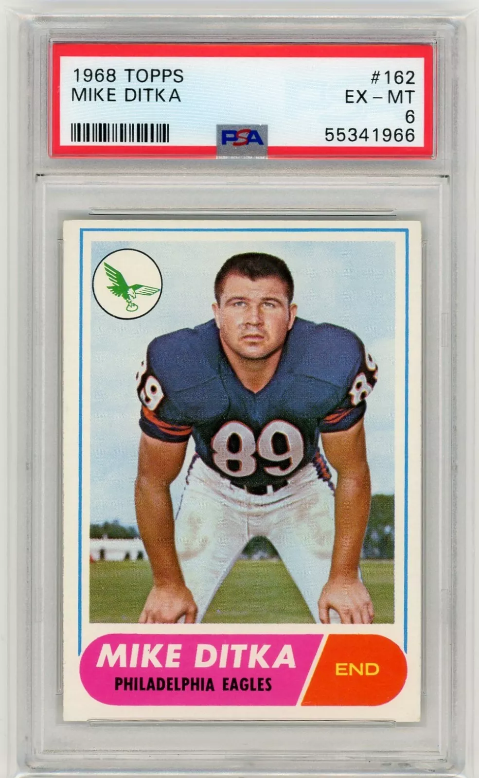 Mike Ditka trading card
