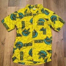 Hawaiian Sands Shirt Mens Vintage 60s Hawaii Crest Aloha Surf Tiki Hippy Medium
