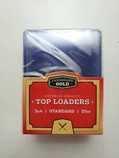 3x4 Top Loaders Standard Cardboard GoldCBG 1 25 50 100 500 1000