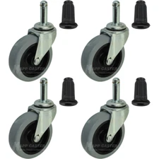 3" Large Medical Instrument Cart Casters with inserts