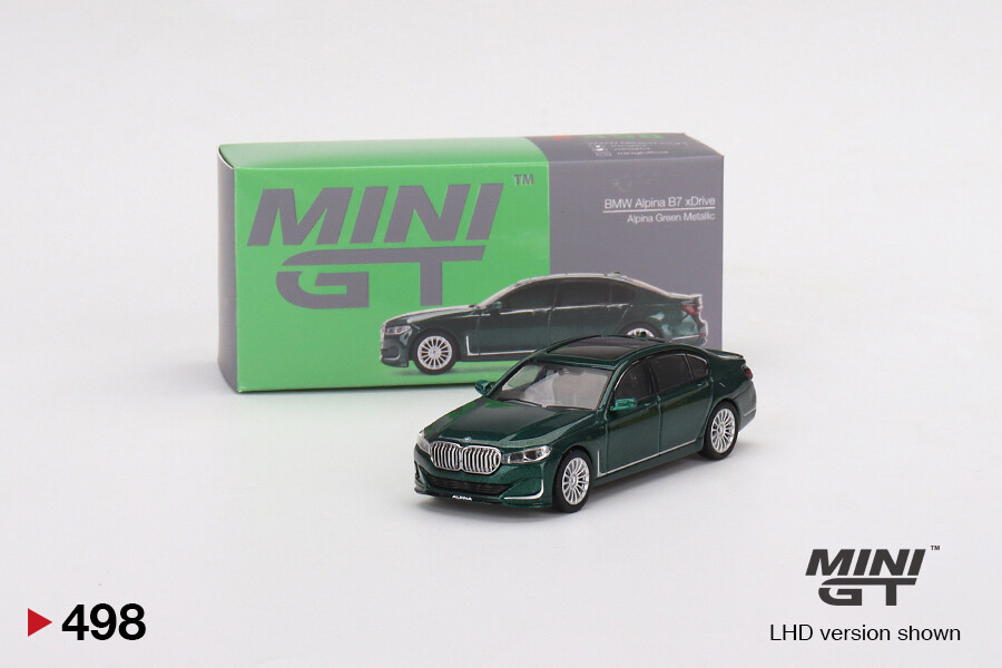 BMW Alpina B7 xDrive Alpina RHD Green Metallic,Scale 1:64 by MiniGT