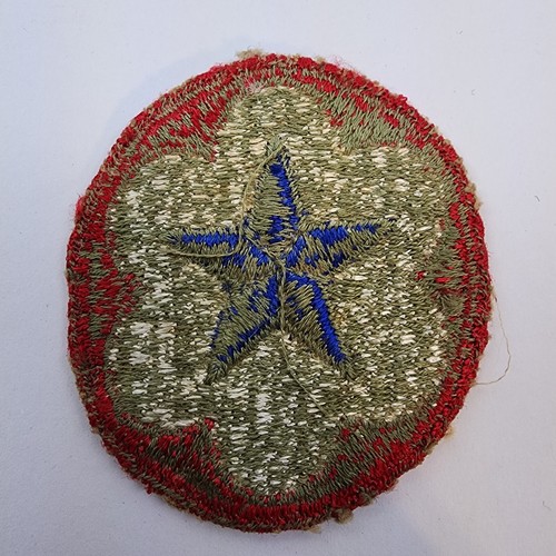 Patch insigne épaule armée américaine WW2, PORTÉ, dos vert