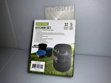 camping outdoor compact kitchen set 5pieces  lightweight