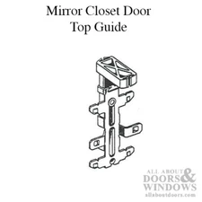 Closet Door Guides Mirror Closet Door Guide 3.75 Inch Guide Pair Sliding Door