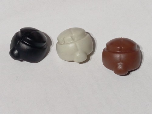PLAYMOBIL X3 PELUCAS MOÑO ANCIANA ABUELA CRIADA VICTORIANA DAMA SAMURAI MUJER