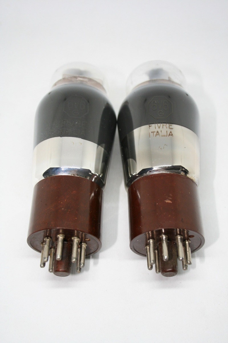 6v6 fivre tube matched PAIR 6 v6 6v6g valve 6v6gt el33 6L6G KT61 7408 5992 CV509