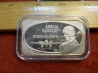 Vintage Amelia Earhart 1974, 1 Oz .999 Silver Bar - United States Silver Corp