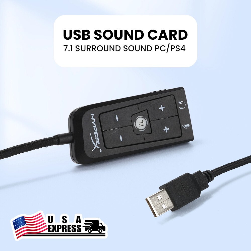 Kingston DSP USB Sound Card HyperX Cloud II 7.1 Surround Sound PC/PS4