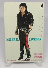 Michael Jackson Telephone Card World Pop Star Japanese Very Rare 1980s