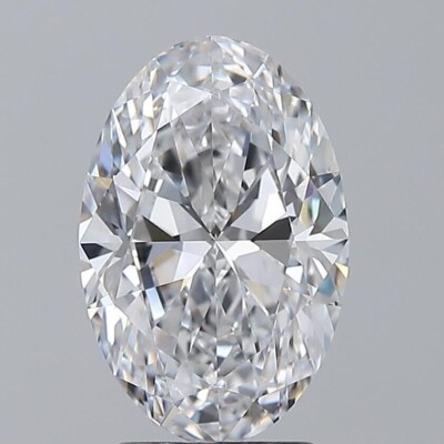 Lose Cvd Lab-Grown Diamant 1.90 Karat (7x9 MM) Oval -d Farbe, If Klarheit