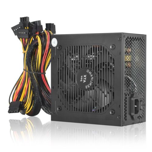 Max 500W PC Power Supply PSU For ATX Computer Case Gaming 12V Desktop Source - Afbeelding 1 van 12
